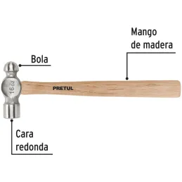 Martillos 16oz Cabeza Bola C31mm MMadera34cm Pretul 22658 Pretul-Martillos 16oz Cabeza Bola C31mm MMadera34cm Pretul 22658 Cabez
