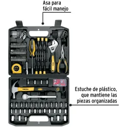 Juegos de Herramientas 104 Piezas Mixto STD MM E1/4-3/8 MP Pretul 27169 Pretul-Juegos de Herramientas 104 Piezas Mixto STD MM E1