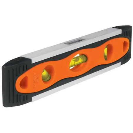  Nivel Torpedo 9" Magnetico, Puntas de Hule, Gotas resistente a la abrasion y al impacto, NTX-9 17054 Truper 21.186441 Nivel Tor