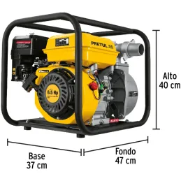 Motobombas 2" 4T 6.5HP 500L Motor Gasolina 212cc 4T 25m Pretul 28029 Pretul-Motobombas 2" 4T 6.5HP 500L Motor Gasolina 212cc 4T 