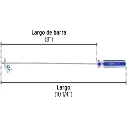 Desarmador Estrella 1/8" x8" MangoPVC Pretul 28078 Pretul-Desarmador Estrella 1/8" x8" MangoPVC Pretul 28078 Barra de acero al c