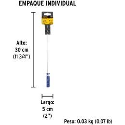 Desarmador Estrella 1/8" x8" MangoPVC Pretul 28078 Pretul-Desarmador Estrella 1/8" x8" MangoPVC Pretul 28078 Barra de acero al c