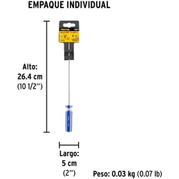 Desarmador Estrella 1/8" x6" MangoPVC Pretul 28077 Pretul-Desarmador Estrella 1/8" x6" MangoPVC Pretul 28077 Barra de acero al c