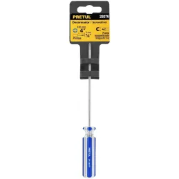 Desarmador Estrella 1/8" x4" MangoPVC Pretul 28076 Pretul-Desarmador Estrella 1/8" x4" MangoPVC Pretul 28076 Barra de acero al c