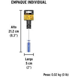 Desarmador Estrella 1/8" x4" MangoPVC Pretul 28076 Pretul-Desarmador Estrella 1/8" x4" MangoPVC Pretul 28076 Barra de acero al c