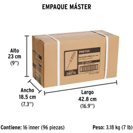 Desarmador Estrella 1/8" x4" MangoPVC Pretul 28076 Pretul-Desarmador Estrella 1/8" x4" MangoPVC Pretul 28076 Barra de acero al c