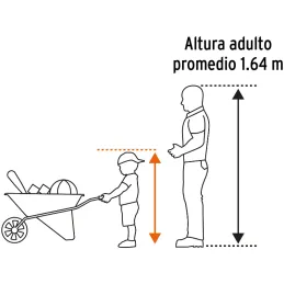 Carretilla para Niños 54x38cm Tolva Plastico, Pretul 22703 Truper-Carretilla para Niños 54x38cm Tolva Plastico, Pretul 22703 Con