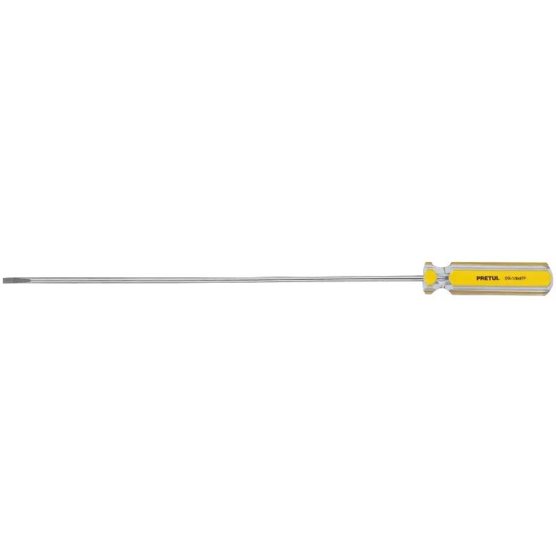 Desarmador Cabinet 1/8 x8" MangoPVC Pretul 21466 Pretul-Desarmador Cabinet 1/8 x8" MangoPVC Pretul 21466 Barra de acero al carbo