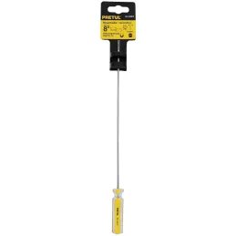 Desarmador Cabinet 1/8 x8" MangoPVC Pretul 21466 Pretul-Desarmador Cabinet 1/8 x8" MangoPVC Pretul 21466 Barra de acero al carbo