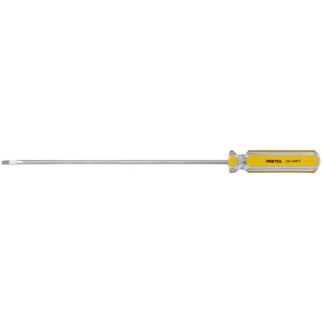 Desarmador Cabinet 1/8 x6" MangoPVC Pretul 21465 Pretul-Desarmador Cabinet 1/8 x6" MangoPVC Pretul 21465 Barra de acero al carbo