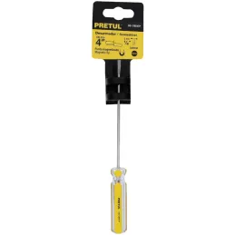 Desarmador Cabinet 1/8 x4" MangoPVC Pretul 21464 Pretul-Desarmador Cabinet 1/8 x4" MangoPVC Pretul 21464 Barra de acero al carbo