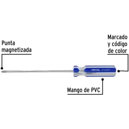Desarmador Estrella 3/16 x 6" N1 MangoPVC Pretul 21472 Pretul-Desarmador Estrella 3/16 x 6" N1 MangoPVC Pretul 21472 Barra de ac