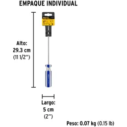 Desarmador Estrella 3/16 x 6" N1 MangoPVC Pretul 21472 Pretul-Desarmador Estrella 3/16 x 6" N1 MangoPVC Pretul 21472 Barra de ac