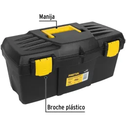 Caja para Herramientas 16", 48x23x22cm 1.2kg, Pretul 20533 Truper-Caja para Herramientas 16", 48x23x22cm 1.2kg, Pretul 20533 Fab