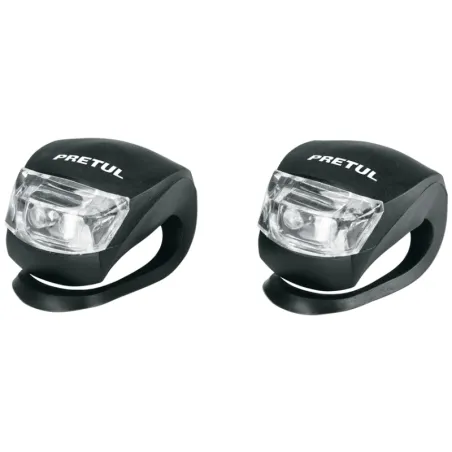 Linternas para Bicicleta 2Led Delantera y Trasera 2CR2032 3V Pretul 16798 Pretul-Linternas para Bicicleta 2Led Delantera y Trase