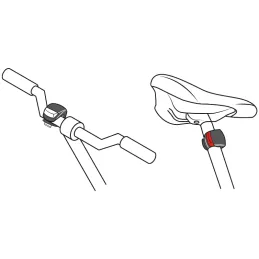 Linternas para Bicicleta 2Led Delantera y Trasera 2CR2032 3V Pretul 16798 Pretul-Linternas para Bicicleta 2Led Delantera y Trase