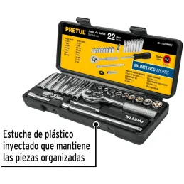 Juegos de herramientas 21 Piezas MM E1/4 EP Pretul 23980 Pretul-Juegos de herramientas 21 Piezas MM E1/4 EP Pretul 23980 Estuche