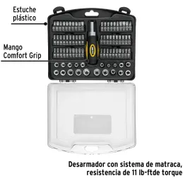 Juegos de herramientas 81 Piezas E1/4 EP Pretul 23972 Pretul-Juegos de herramientas 81 Piezas E1/4 EP Pretul 23972 Desarmador co