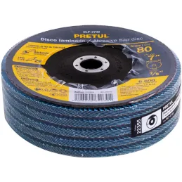 Discos Flap Discs Laminado 7" G80 Lija de Zirconia, DLP-2732 22355 Pretul Pretul-Discos Flap Discs Laminado 7" G80 Lija de Zirco