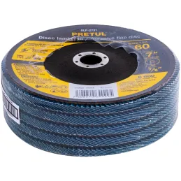 Discos Flap Discs Laminado 7" G60 Lija de Zirconia, DLP-2731 22354 Pretul Pretul-Discos Flap Discs Laminado 7" G60 Lija de Zirco