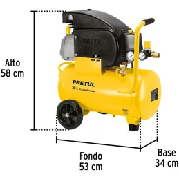 Compresoras de Aire de 2.5HP 20L, Arranque Automatico, COMP-20LP-260 21680 Pretul Pretul-Compresoras de Aire de 2.5HP 20L, Arran