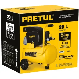 Compresoras de Aire de 2.5HP 20L, Arranque Automatico, COMP-20LP-260 21680 Pretul Pretul-Compresoras de Aire de 2.5HP 20L, Arran