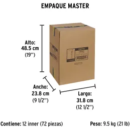 Calibrador Escolar Pulgadas y Milimetros 6" o 150mm, en acero, VER-6PX 21455 Pretul Pretul-Calibrador Escolar Pulgadas y Milimet