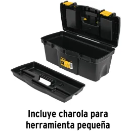 Caja para Herramientas Plastica Largo 19", Ancho 8 5/8", Alto 8 1/2", Peso 1.3kg, CHP-19CP 20604 Pretul Pretul-Caja para Herrami