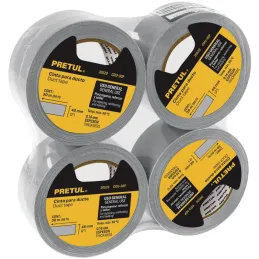 Cintas Ducte Tape 48mm x30m Resistente a Temperaturas Pretul 20529 Pretul-Cintas Ducte Tape 48mm x30m Resistente a Temperaturas 
