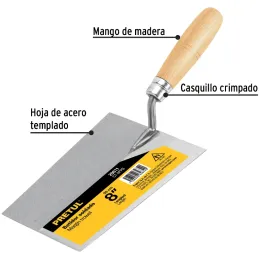 Plancha de Batir 8", en acero al medio carbono, para Albañaleria, CT-8PPB 20611 Pretul Pretul-Plancha de Batir 8", en acero al m