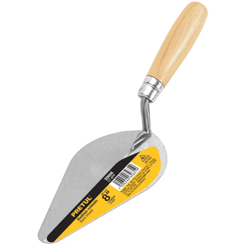Badilejo Soldado 8", en acero al carbono, para Albañileria, CT-8PP 20608 Pretul Pretul-Badilejo Soldado 8", en acero al carbono,