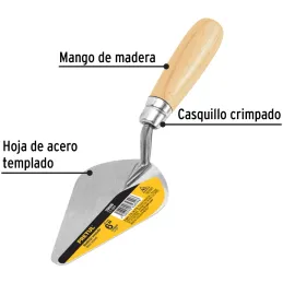 Badilejo Soldado 6", en acero al carbono, para Albañileria, CT-6PP 20606 Pretul Pretul-Badilejo Soldado 6", en acero al carbono,
