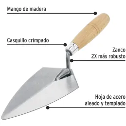 Badilejo Soldado Filafelfia 8", Dureza 45 a 50 HRc, para Albañileria, CT-8P 21052 Pretul Pretul-Badilejo Soldado Filafelfia 8", 