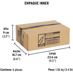 Alicates de corte diagonal 7" ComfortGrip Acarbono MangoPVC Pretul 22678 Pretul-Alicates de corte diagonal 7" ComfortGrip Acarbo