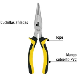 Alicates de punta y corte 7" ComfortGrip Acarbono MangoPVC Pretul 22677 Pretul-Alicates de punta y corte 7" ComfortGrip Acarbono
