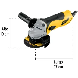 Esmeriladora angular 4-1/2", 630W 11000RPM Mango Ergonomico con Disco, ESMA-4-1/2P2-2 22360 Pretul Pretul-Esmeriladora angular 4