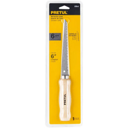 Serrucho para muro de Yeso 6" DPP6, Mango de Madera, STR-6 22934 Pretul Pretul-Serrucho para muro de Yeso 6" DPP6, Mango de Made