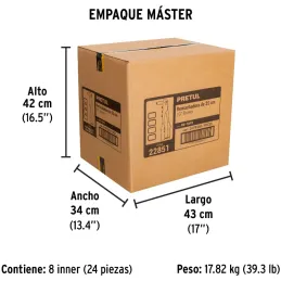 Remachadora 4 Boquillas intercambiable 3/32 1/8 5/32 3/16 Pulgadas Largo 10" incluye llave y Remache, RE-10PX 22851 Pretul Pretu