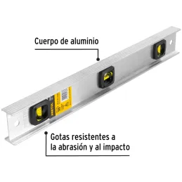 Nivel 18", Cuerpo de Aluminio, Gotas resistente a la abrasion y al impacto, NP-18P 22458 Pretul Pretul-Nivel 18", Cuerpo de Alum