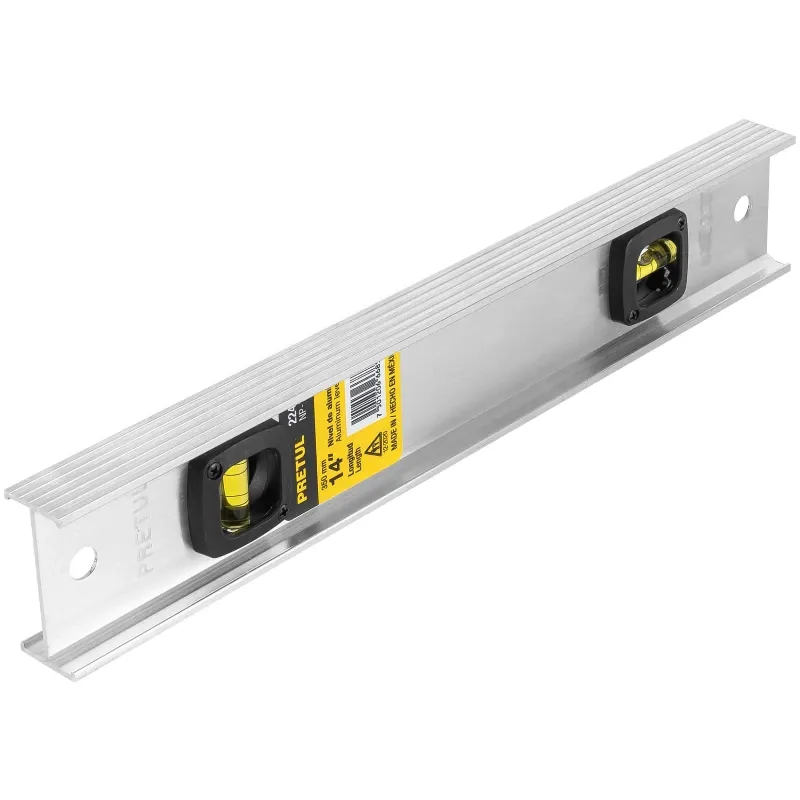 Nivel 14", Cuerpo de Aluminio, Gotas resistente a la abrasion y al impacto, NP-14P 22456 Pretul Pretul-Nivel 14", Cuerpo de Alum