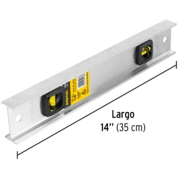 Nivel 14", Cuerpo de Aluminio, Gotas resistente a la abrasion y al impacto, NP-14P 22456 Pretul Pretul-Nivel 14", Cuerpo de Alum