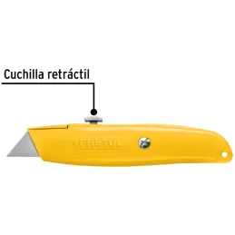 Navaja Multiusos cuchilla retractil 6", Incluye 4 cuchillas de repuesto, NM-6P 22400 Pretul Pretul-Navaja Multiusos cuchilla ret