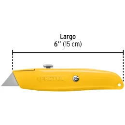 Navaja Multiusos cuchilla retractil 6", Incluye 4 cuchillas de repuesto, NM-6P 22400 Pretul Pretul-Navaja Multiusos cuchilla ret