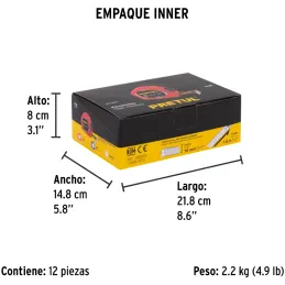 Winchas Flexometro 5M CintaAncha ABS VariosColores Pretul 21608 Pretul-Winchas Flexometro 5M CintaAncha ABS VariosColores Pretul