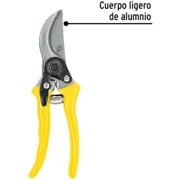 Tijera de Poda Ligera 8 1/2", cuchilla de paso, cuerpo de aluminio, en acero al alto carbono, T-45P 23103 Pretul Pretul-Tijera d