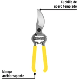 Tijera de Poda Forjada 8" cuchilla de paso, en acero al alto carbono, T-67P 23104 Pretul Pretul-Tijera de Poda Forjada 8" cuchil