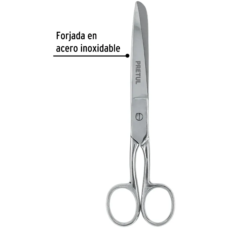 Tijeras para costura y Oficina 7", en acero inoxidable, TP-8642-7 23156 Pretul Pretul-Tijeras para costura y Oficina 7", en acer