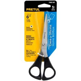 Tijeras para casa y Oficina 6", en acero Inoxidable, TINOX-6R 23187 Pretul Pretul-Tijeras para casa y Oficina 6", en acero Inoxi