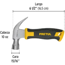 Martillos 10oz Cabeza Americana C23mm Ucurva MComfortGrip12cm Pretul 22291 Pretul-Martillos 10oz Cabeza Americana C23mm Ucurva M
