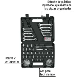 Juegos de herramientas 71 Piezas E1/4-3/8 MP Pretul 22980 Pretul-Juegos de herramientas 71 Piezas E1/4-3/8 MP Pretul 22980 Estuc